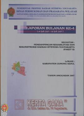 Laporan Bulanan Ke-4 Kegiatan Pendampingan Rehabilitasi dan Rekonstruksi Daerah Istimewa Yogyakar...