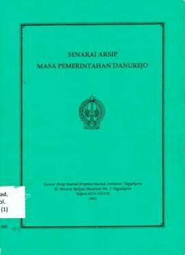 SENARAI ARSIP MASA PEMERINTAHAN DANUREJO