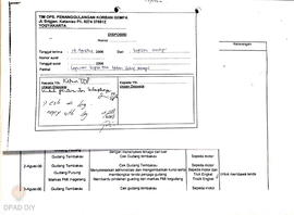 Laporan kegiatan harian gudang merapi bulan Juli s.d Agustus 2006