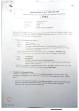 Surat Perjanjian Penyaluran Bantuan Rehabilitasi dan Rekonstruksi Rumah (SPPB),  Nama Kelompok Ma...