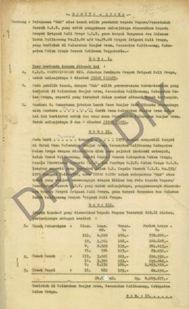 Berita Acara Pelepasan Hak Atas Tanah Milik Penduduk kepada Negara/Pemerintah Daerah DIY diserahk...