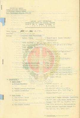 Laporan hasil pemeriksaan pada belanja nonpegawai.